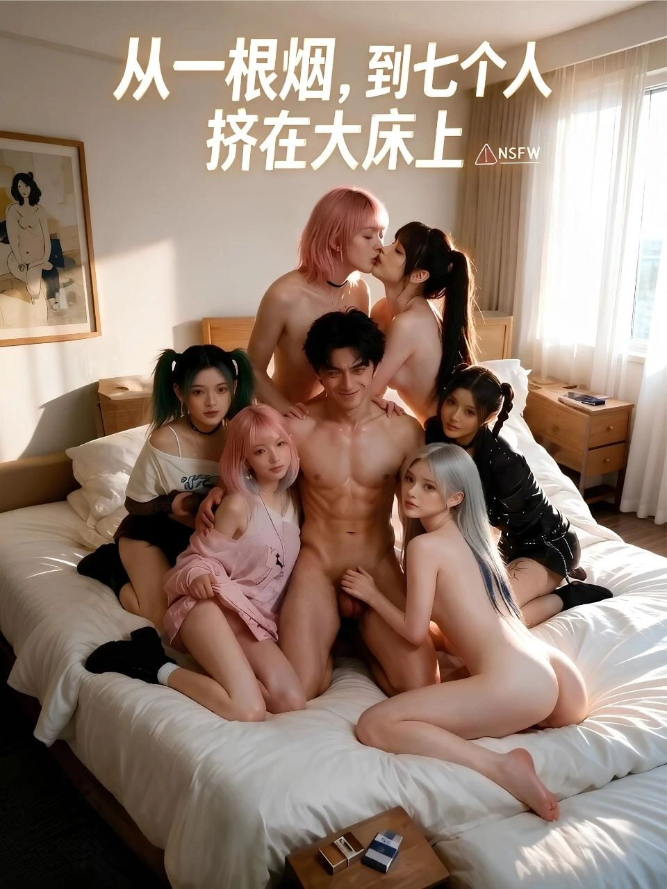 从一根烟,到七个人挤在大床上海报